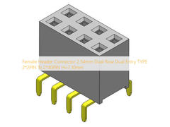 Female Header Connector 2.54mm Dual Row Dual Entry TYPE 2 * 2PIN Ke 2 * 40PIN H = 7.10mm