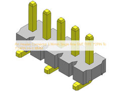 Konektor Pin Header 3.96mm Baris Tunggal TIPE SMT 1 * 2PIN Ke 1 * 24PIN H = 3.18MM