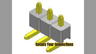 Konektor Header Pin Sudut Kanan 2,54mm