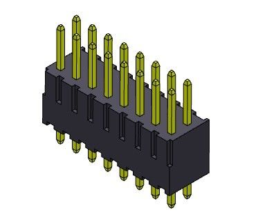 Konektor Pin Header 2.54mm Tipe DIP Baris Ganda 2 * 2PIN Ke 2 * 40PIN H = 7.40MM