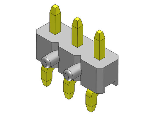 Konektor Pin Header 2.00mm Baris Tunggal Entri Sisi Tipe SMT 1 * 2PIN Ke 1 * 40PIN H = 2.00MM