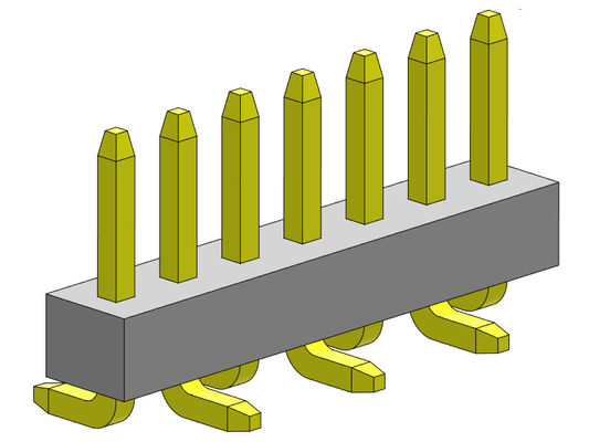 1.00mm Single Row Pin Female Header Connector Tipe SMT 1 * 2PIN Ke 1 * 40PIN