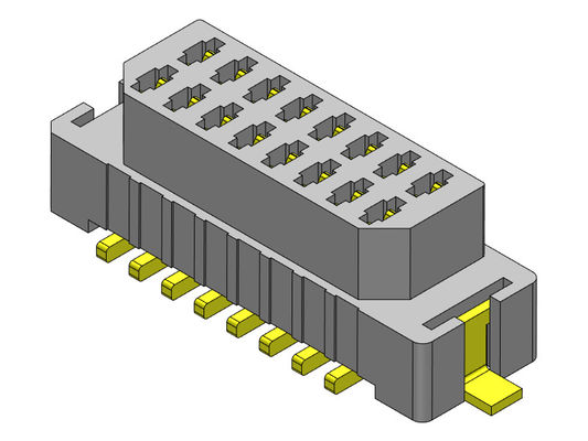 06-30 Pin Papan SMT Ke Papan Konektor Pitch 1.00mm UL94V0 LCP