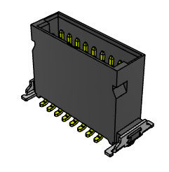 H 9.85mm High Speed ​​Board To Board Connector 1.27mm SGS bersertifikat