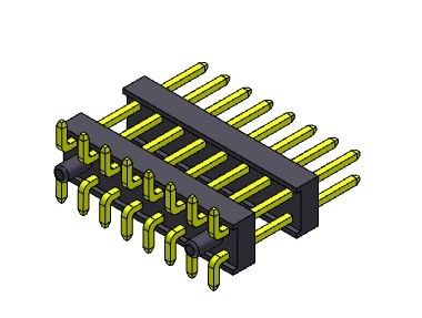 Pin Header Connector 2.54mm Dual Rows SMT TYPE DENGAN Pasak 2 * 2PIN Ke 2 * 40PIN