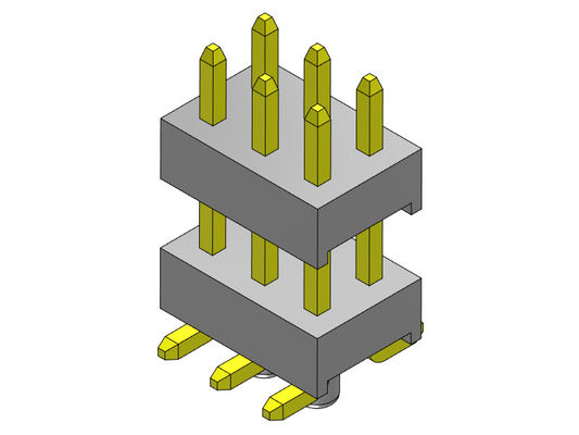 Pin Header Connector 2.54mm Dual Rows SMT TYPE DENGAN Pasak 2 * 2PIN Ke 2 * 40PIN