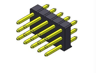 Konektor Pin Header 2.54mm Triple Row DIP TYPE 3 * 2PIN Ke 3 * 40PIN H = 2.54MM