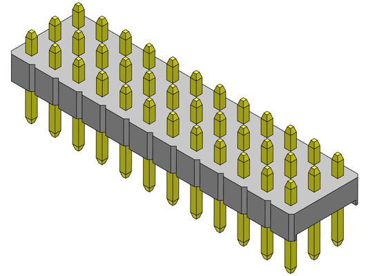 Konektor Pin Header 2.54mm Triple Row DIP TYPE 3 * 2PIN Ke 3 * 40PIN H = 2.54MM