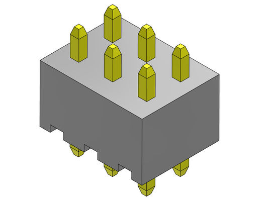 Konektor Pin Header 2.54mm Tipe DIP Baris Ganda 2 * 2PIN Ke 2 * 40PIN H = 4.3MM
