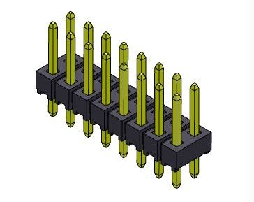 Konektor Pin Header 2.54mm Tipe DIP Baris Ganda 2 * 2PIN Ke 2 * 40PIN H = 2.54MM