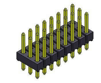 Konektor Pin Header 2.54mm Triple Row DIP TYPE 3 * 2PIN Ke 3 * 40PIN H = 2.54MM