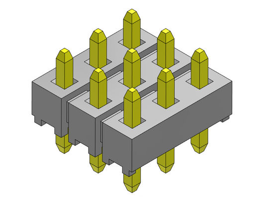 Konektor Pin Header 2.54mm Triple Row DIP TYPE 3 * 2PIN Ke 3 * 40PIN H = 2.54MM