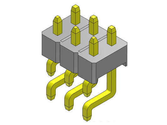 Konektor Pin Header 2.54mm Baris Tunggal TIPE SMT 2 * 2PIN Ke 2 * 40PIN H = 2.54MM