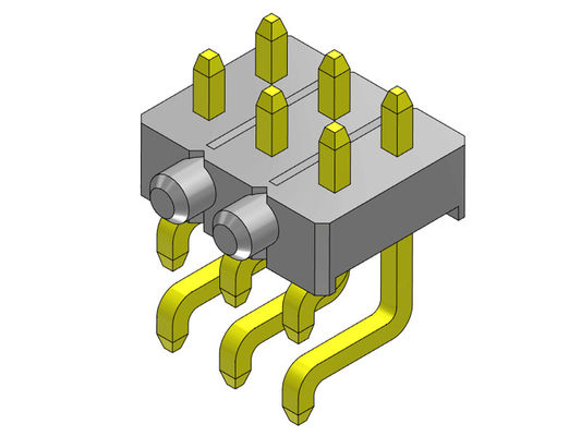 Konektor Pin Header 2.54mm Single Row SMT TYPE Dengan Pasak 2 * 2PIN Ke 2 * 40PIN H = 2.54MM