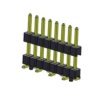Pin Header Connector 2.54mm Dual Rows SMT TYPE Dengan Pasak 1 * 2PIN Ke 1 * 40PIN H = 2.54MM