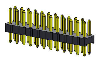 Pin Header Connector 2.00mm Dual Row Dip TYPE 2 * 2PIN Ke 2 * 40PIN H = 2.00MM