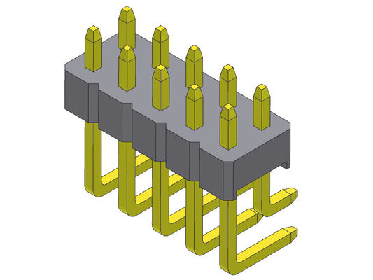 Konektor Pin Header 2.00mm Baris Ganda Sudut Kanan TYPE 2 * 2PIN Ke 2 * 40PIN H = 2.00MM