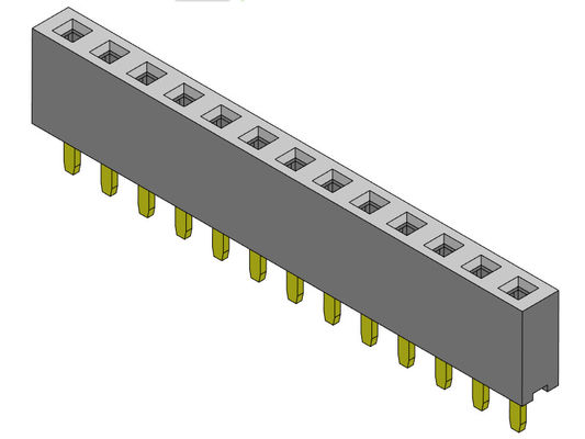 Konektor Header PCB 2.54mm Konektor Tipe Dip Baris Tunggal 1 * 2PIN Ke 1 * 40PIN