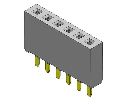 Konektor Header Wanita 2.54mm Single Row Dip TYPE 1 * 2PIN Ke 1 * 40PIN H = 8.50mm