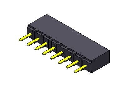 Konektor Header Wanita 2.54mm Single Row Dip TYPE 1 * 2PIN Ke 1 * 40PIN H = 6.80mm