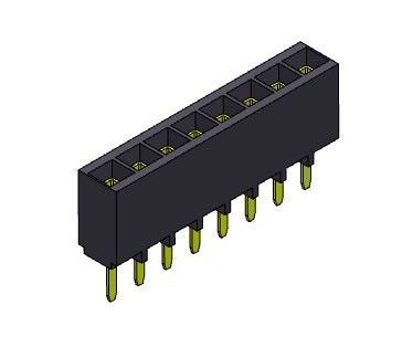 Konektor Header Wanita 2.54mm Single Row Dip TYPE 1 * 2PIN Ke 1 * 40PIN H = 6.80mm