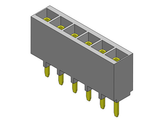 Konektor Header Wanita 2.54mm Single Row Dip TYPE 1 * 2PIN Ke 1 * 40PIN H = 6.80mm