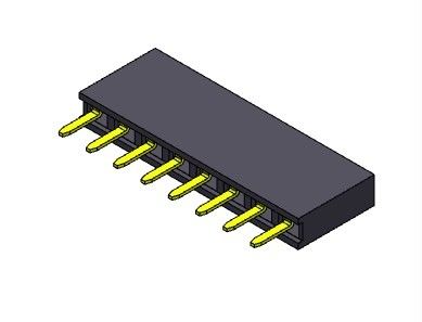 Konektor Header Perempuan 2.54mm Single Row Dip TYPE 1 * 2PIN Ke 1 * 40PIN H = 7.10mm