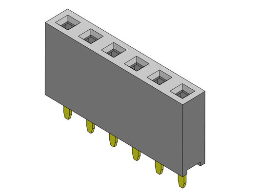 Konektor Header Perempuan 2.54mm Single Row Dip TYPE 1 * 2PIN Ke 1 * 40PIN H = 7.10mm