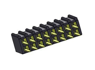Konektor Header Wanita 2.54mm Tipe Dip Baris Ganda 2 * 2PIN Ke 2 * 40PIN H = 8.50mm