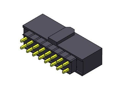 2 * 2PIN Ke 2 * 40PIN Female Header 2,54 Mm Baris Ganda Ditinggikan Press Fit TYPE