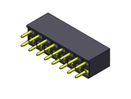 Konektor Header Wanita 2.54mm Tipe Dip Baris Ganda 2 * 2PIN Ke 2 * 40PIN H = 7.10mm