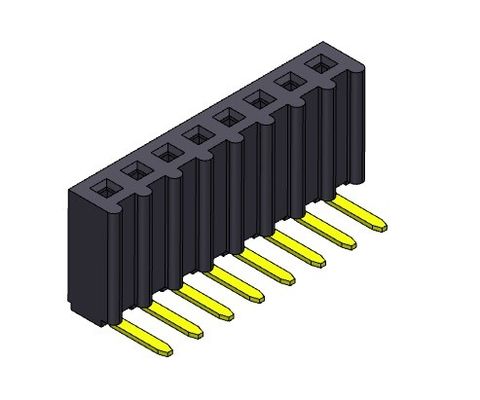 2.54mm Sudut Kanan PCB Header Connector Pin Header Female Dip TYPE 1 * 2PIN Ke 1 * 40PIN