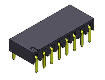 2.54mm Single Row Entry Dip Connector Tipe 1 * 2PIN Ke 1 * 40PIN H = 3.40mm