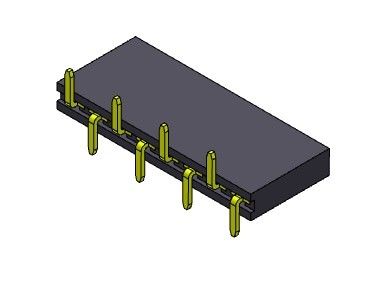 Konektor Header Wanita 2.54mm Baris Tunggal TIPE SMT 1 * 2PIN Ke 1 * 40PIN H = 8.50mm