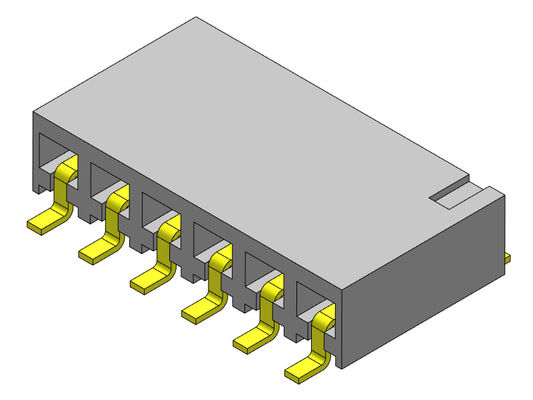 Konektor Header Wanita 2.54mm Single Row Entry SMT TYPE 1 * 2PIN Ke 1 * 40PIN H = 3.40mm
