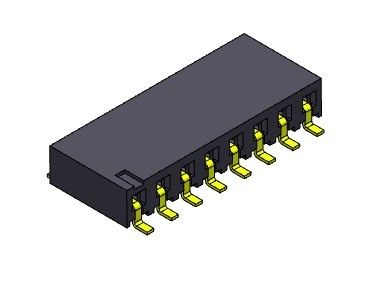 Konektor Header Wanita 2.54mm Single Row Entry SMT TYPE 1 * 2PIN Ke 1 * 40PIN H = 3.40mm