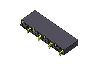 Konektor Header Wanita 2.54mm Baris Tunggal TIPE SMT 1 * 2PIN Ke 1 * 40PIN H = 7.50mm