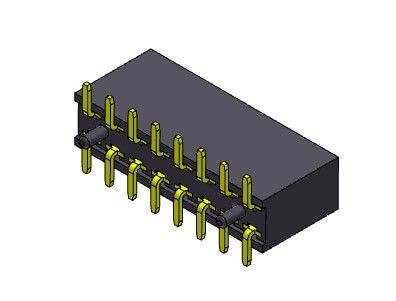 Konektor Header Papan Sirkuit JENIS SMT 2.54mm 2 * 2PIN Ke 2 * 40PIN H = 8.50mm
