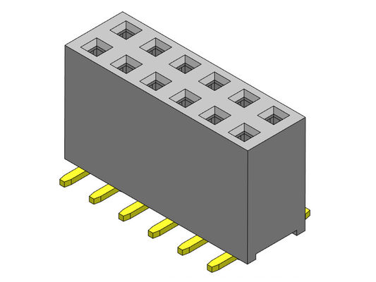 Konektor Header Papan Sirkuit JENIS SMT 2.54mm 2 * 2PIN Ke 2 * 40PIN H = 8.50mm