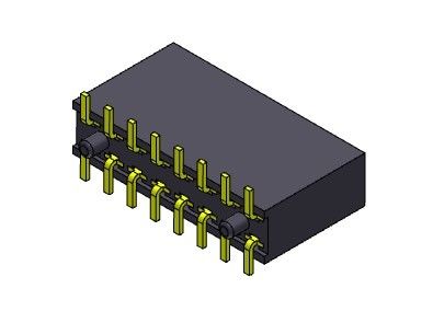 Konektor Header Wanita 2.54mm Dual Row SMT TYPE 2 * 2PIN Ke 2 * 40PIN H = 11.00mm