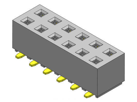 Konektor Header Wanita 2.54mm Dual Row SMT TYPE 2 * 2PIN Ke 2 * 40PIN H = 5.00mm