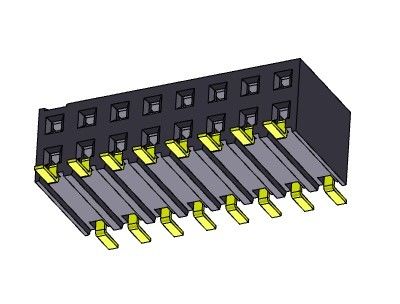 2.54mm PCB Header Connector Dual Row Entry Surface Mount Connector 2 * 2PIN Ke 2 * 40PIN