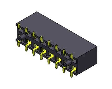 Konektor Header Wanita 2.54mm Dual Row SMT TYPE 2 * 2PIN Ke 2 * 40PIN H = 7.10mm