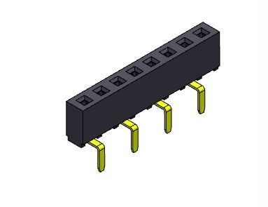 Konektor Header Wanita 2.54mm Single Row Dual Entry TYPE 1 * 2PIN Ke 1 * 40PIN H = 5.00mm