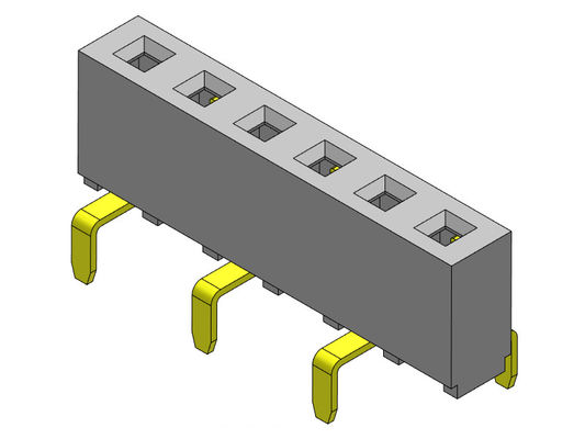 Konektor Header Wanita 2.54mm Single Row Dual Entry TYPE 1 * 2PIN Ke 1 * 40PIN H = 5.00mm