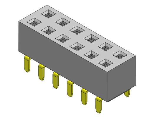 Konektor Header Perempuan 2.54mm Dual Row Dual Entry TYPE 2 * 2PIN Ke 2 * 40PIN H = 5.00mm