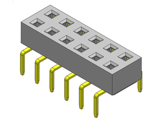 Konektor Header Perempuan 2.54mm Dual Row Dual Entry TYPE 2 * 2PIN Ke 2 * 40PIN H = 3.00mm