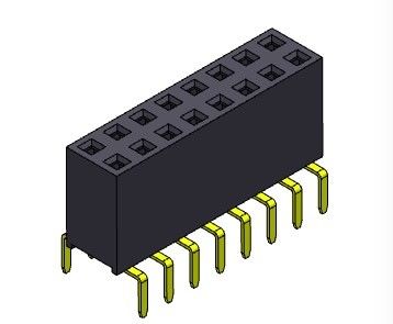 2.54mm Dual Row Dual Entry Pin Female Header Connector 2 * 2PIN Ke 2 * 40PIN