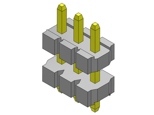 Konektor Pin Header 3.96mm Tumpukan Baris Tunggal JENIS Lurus 1 * 1PIN Ke 1 * 24PIN