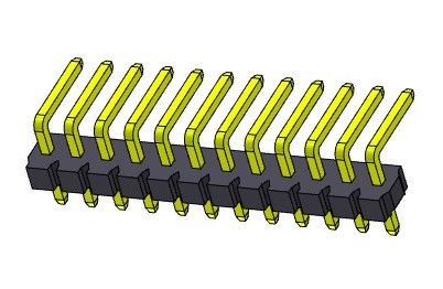 Konektor Pin Header 3.96mm Baris Tunggal R/A TIPE 1 * 2PIN Ke 1 * 24PIN H = 3.18MM